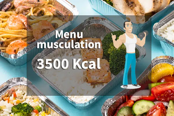 menu musculation 3500 calories