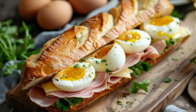 sandwich jambon fromage oeuf